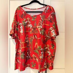 Red Western Graphic T-Shirt